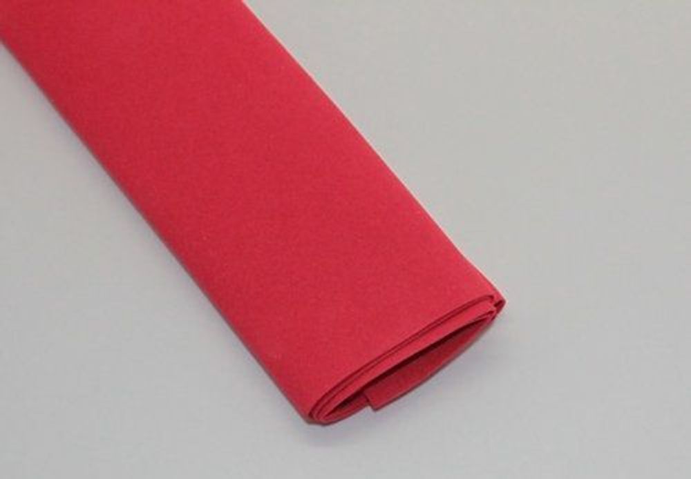 Фоамиран Иранский, толщина 1 мм, размер 60х70 см, цвет красный (1 уп = 5 листов)