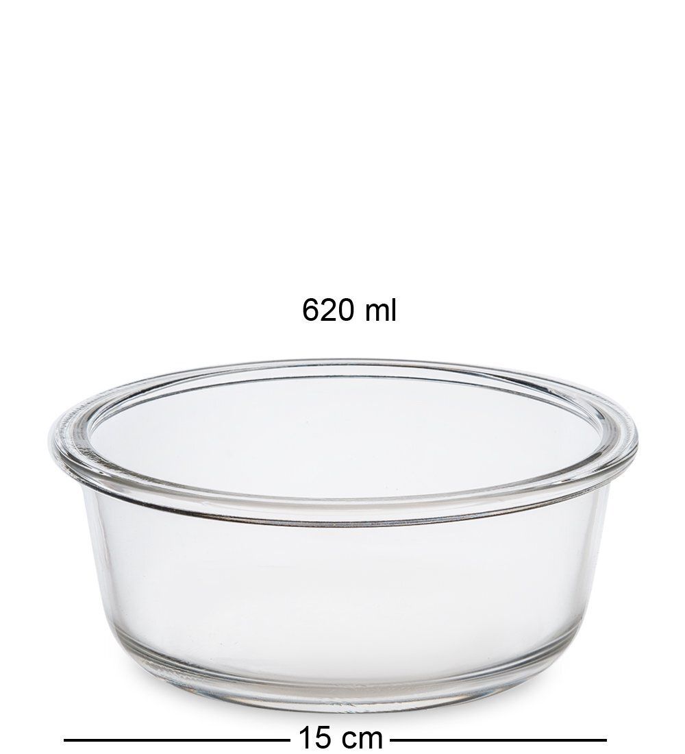 GAEM Home HM-01/24-B Контейнер круглый стеклянный 620 мл