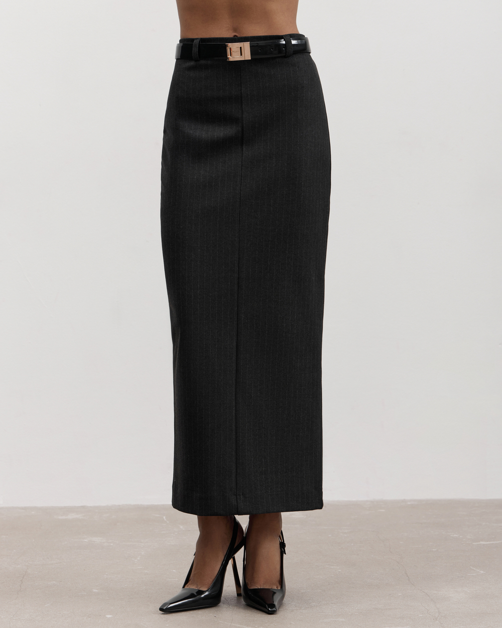 Юбка макси в полоску