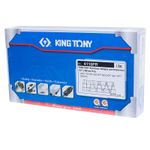 KING TONY (4110PR) Набор торцевых насадок 1/2", HEX, 3-14 мм, 9 предметов