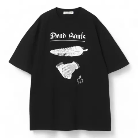 UNDERCOVER ФУТБОЛКА ЧЕРНАЯ ПРИНТ DEAD SOULS