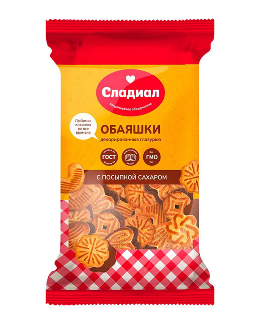 Сладиал печенье 375гр сахарнОбаяшки с посып дек.глаз.(628) 6423