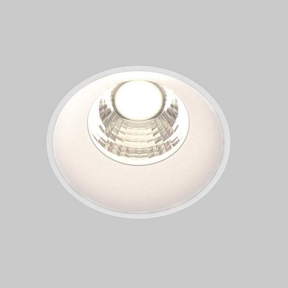 Встраиваемый светодиодный светильник Maytoni Round DL058-7W4K-TRS-W