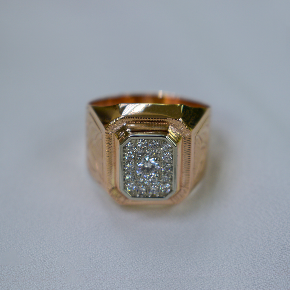 Печатка с композицией из камней