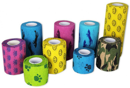 Бинт (бандаж) самофиксирующийся ветеринарный VitaVet Care 2,5 см × 4,5 м