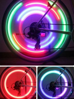 Светящиеся колпачки на колеса 2 шт (S11-487)