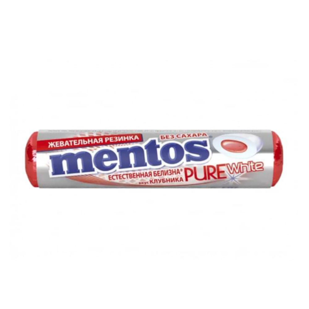 Жевательная резинка Mentos Клубника 15.5 гр