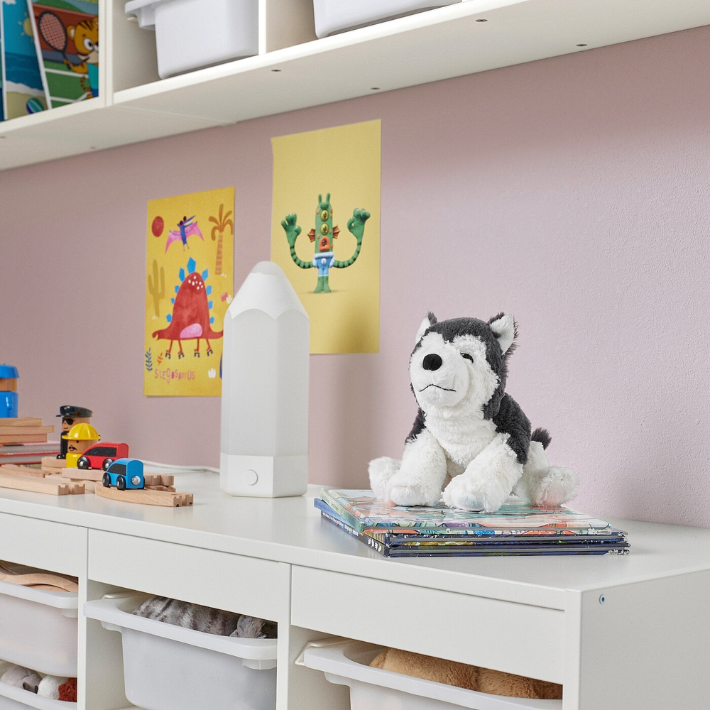 IKEA LIVLIG  (ИКЕА ЛИВЛИГ)  -  Плюшевая игрушка, собака/сибирский хаски, 26 см