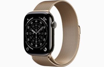 Умные часы Apple Watch Series 11, 46 mm, Gold Titanium, Gold Milanese Loop