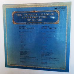 Винтажная виниловая пластинка LP Bruno Walter Бруно Вальтер Дирижеры (СССР 1980)