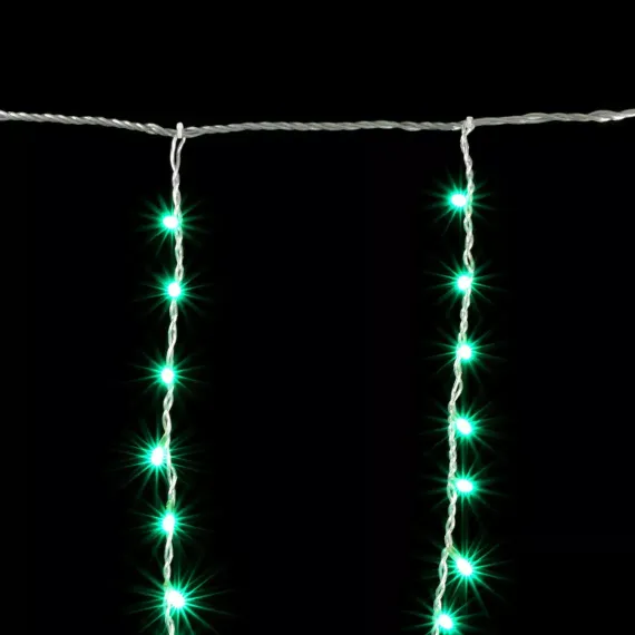 Светодиодная бахрома 1*1 м., 220V., 65 аква LED ламп, прозрачный силикон, Beauty Led (ECC65-10-2A)