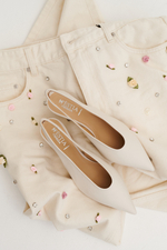 Туфли - лодочки на низком каблуке