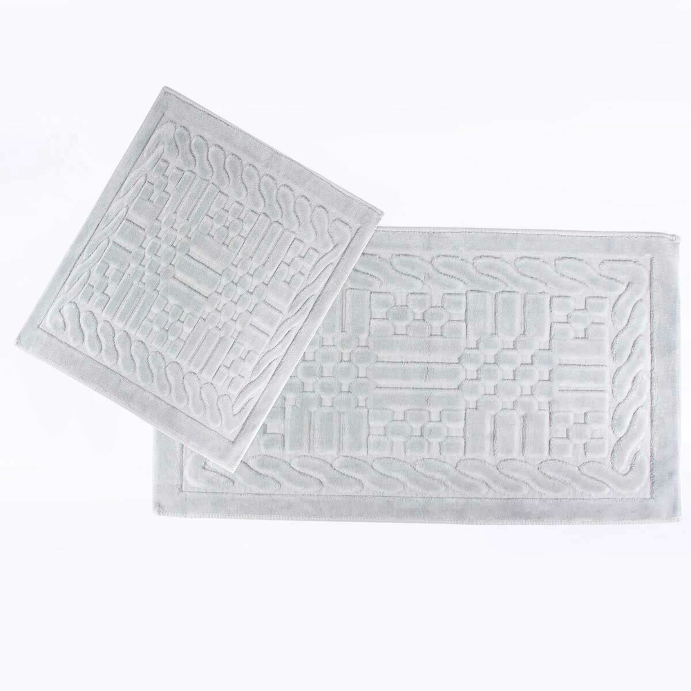 Набор ковриков 2шт Arya home Berceste серый