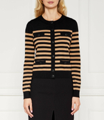 Хлопковый кардиган Elisabetta Franchi - черный(MK68S46E2)