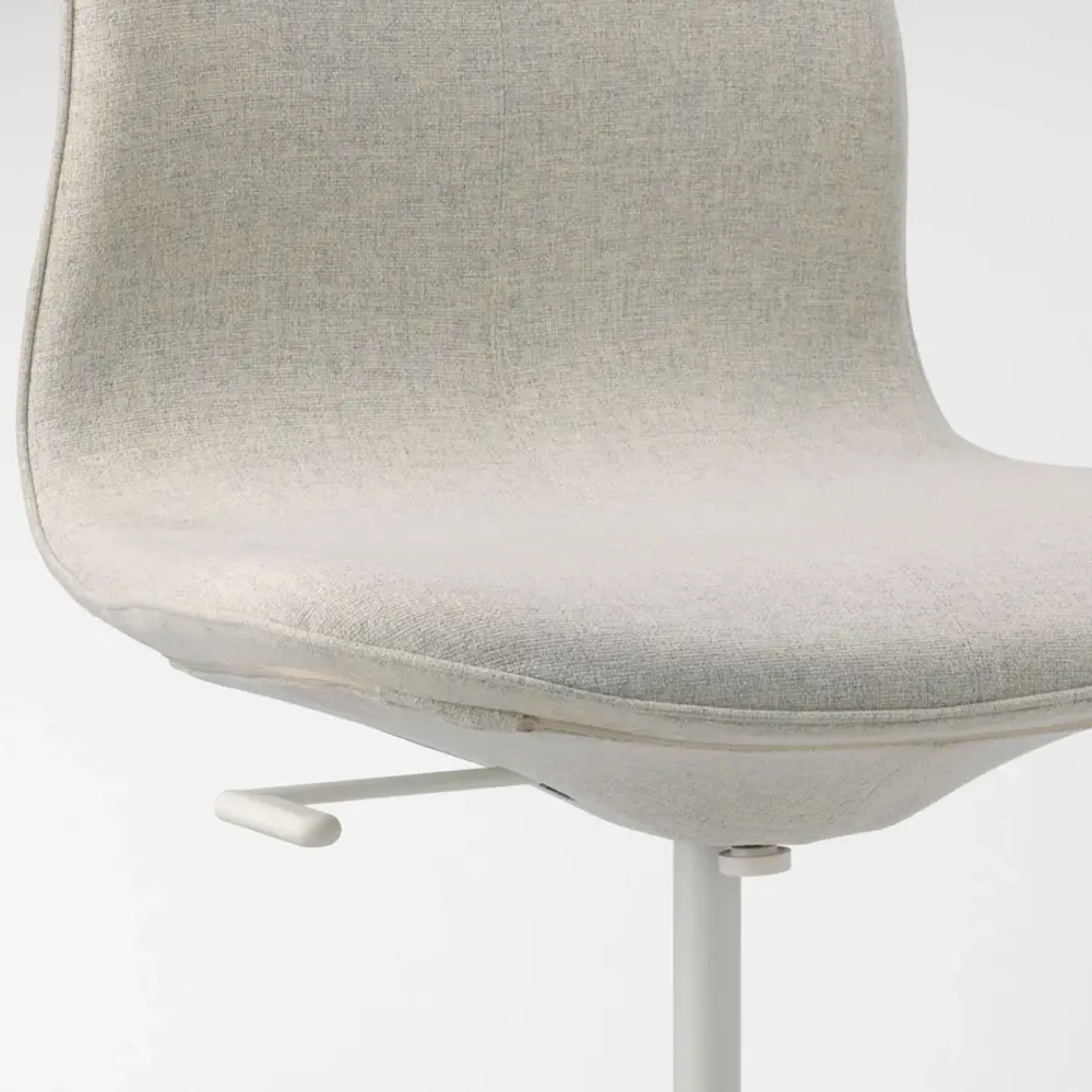 Офисный стул - IKEA LÅNGFJÄLL/LANGFJALL, 68x68x104см, бежевый, ЛОНГФЬЕЛЛЬ ИКЕА