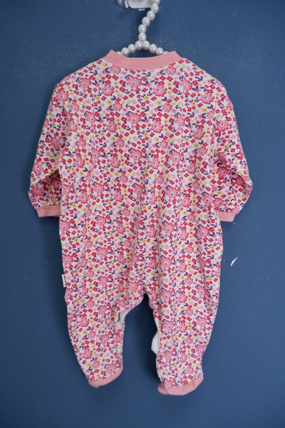 Слип с цветочками на 3-6 месяцев