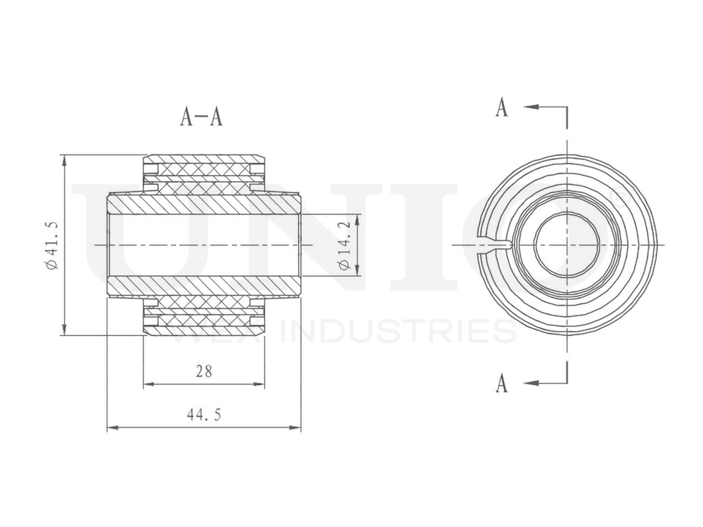 Сайлентблок заднего рычага UNIO RMP-20214