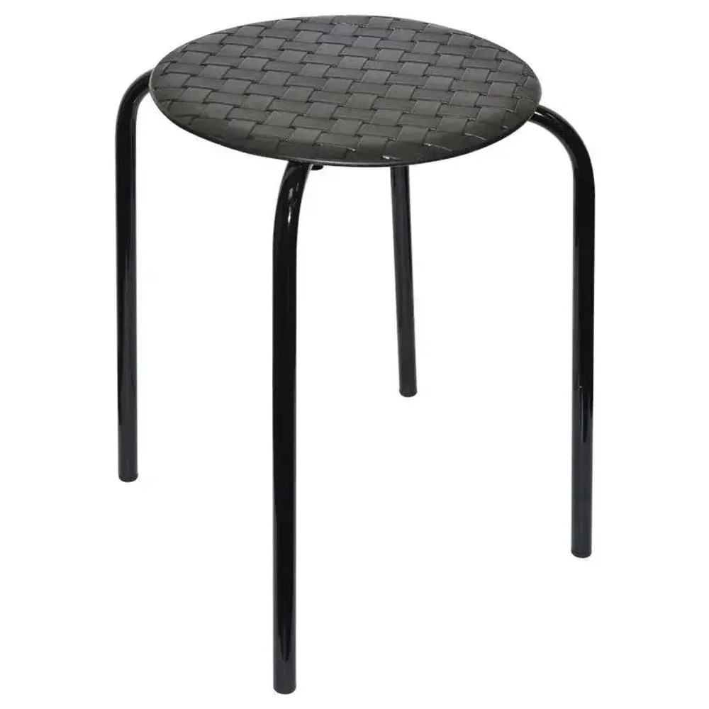 Табурет Береста с круглым сиденьем h45 (черный)