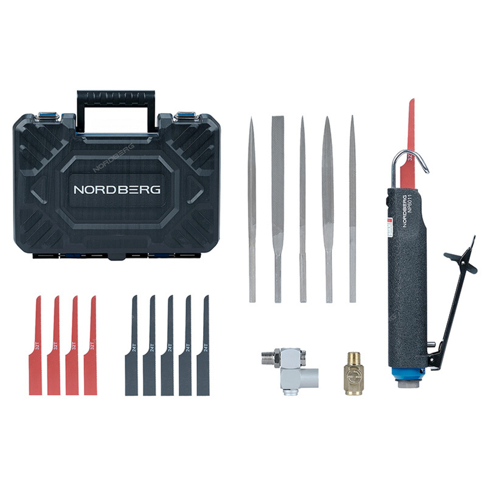 NORDBERG (NP6011K) Пневмолобзик в кейсе