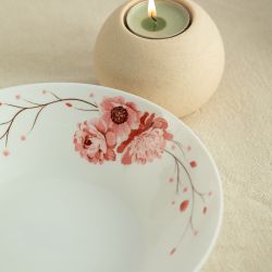 Тарелка White Fox WF-STS20 Summertime суповая опаловая с деколью 20 см. 660 мл. | White Fox