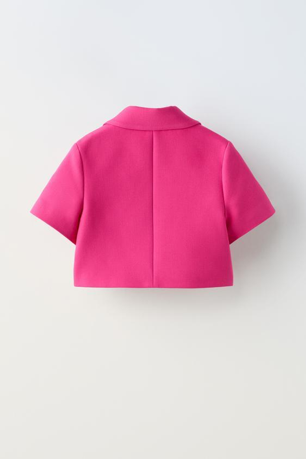 ZARA УКОРОЧЕННЫЙ БЛЕЙЗЕР С ПУГОВИЦАМИ, ЦВЕТ ФУКСИИ