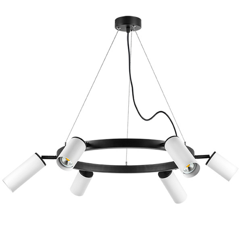 LR016363863 Люстра RULLO 6х50W GU10 ЧЕРНЫЙ (571016+214436-3+214486-3)