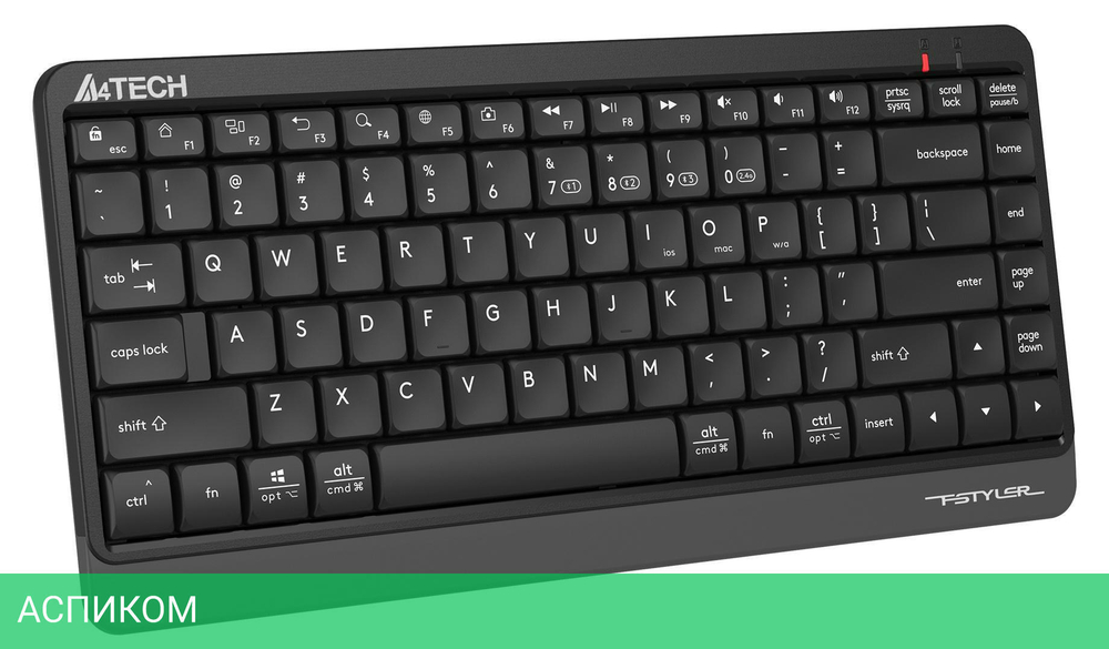 Клавиатура A4Tech Fstyler черный/серый (FBK11)