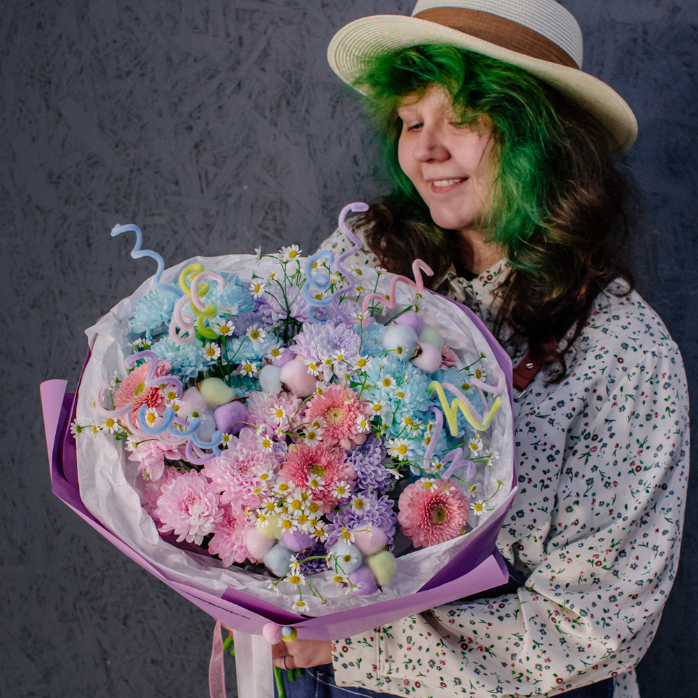 106. Дофаминовый букет в пастельных оттенках