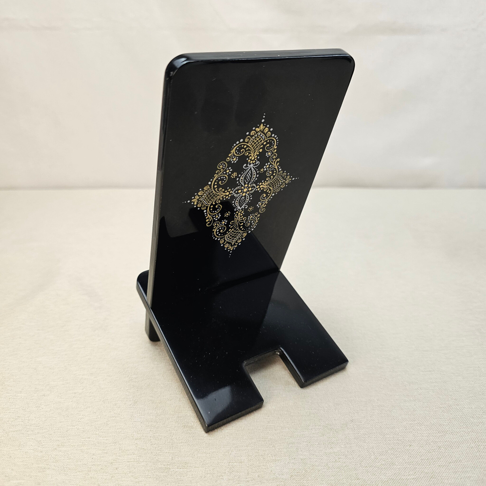 Сувенирная подставка для телефона с росписью Палех "Снегурочка"