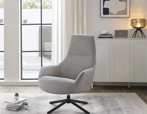 Крутящееся кресло Beta, серо-бежевое