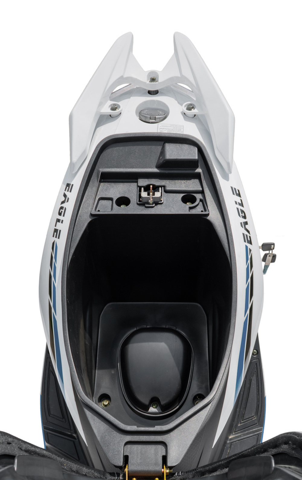 Скутер Regulmoto EAGLE 50 (колёса R12) Белый/синий