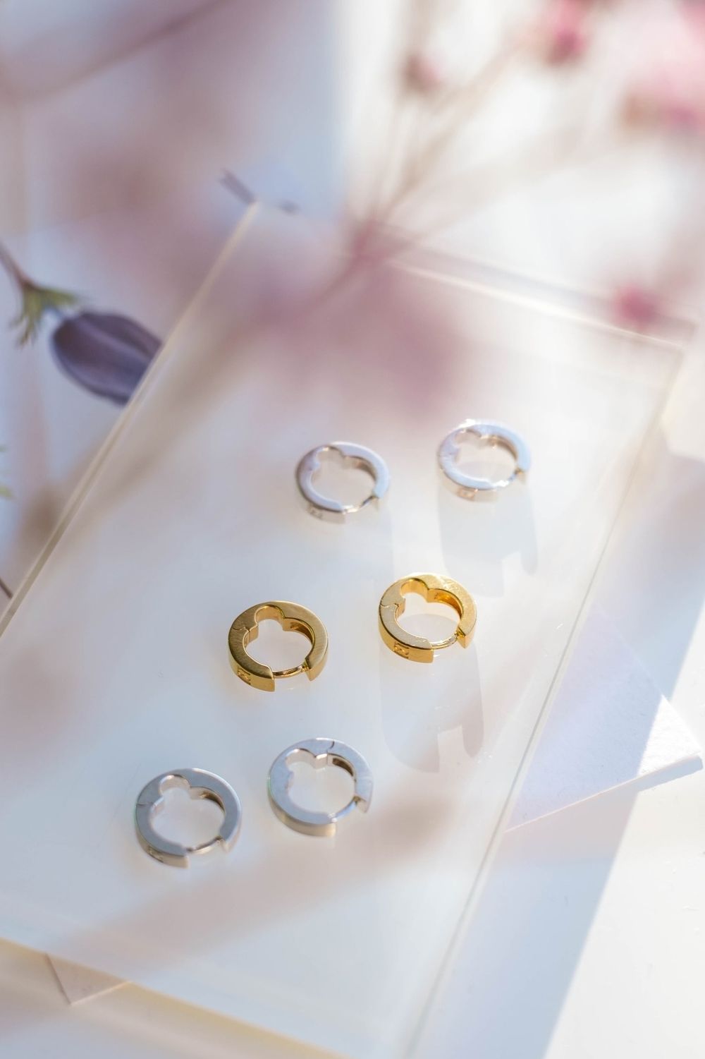 Серьги Замочки позолота