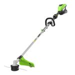Триммер аккумуляторный Greenworks ST161S, 82V, 1,6 кВт, 43 см, бесщеточный, с 1хАКБ 8 Ач и ЗУ (2112307UH)