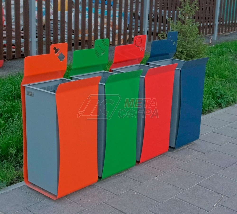 Урна Папка для раздельного сбора мусора