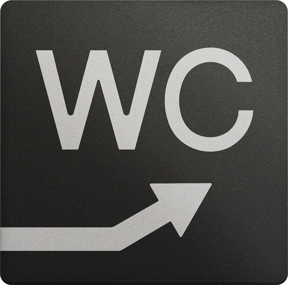 Туалет, WC, направо/вверх