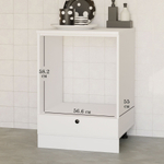 Кухонный модуль под духовой шкаф 60 см Авери, из МДФ и ЛДСП, с ящиком, белый