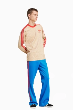 Тениска с дълги ръкави adidas David Beckham Originals - бежевый