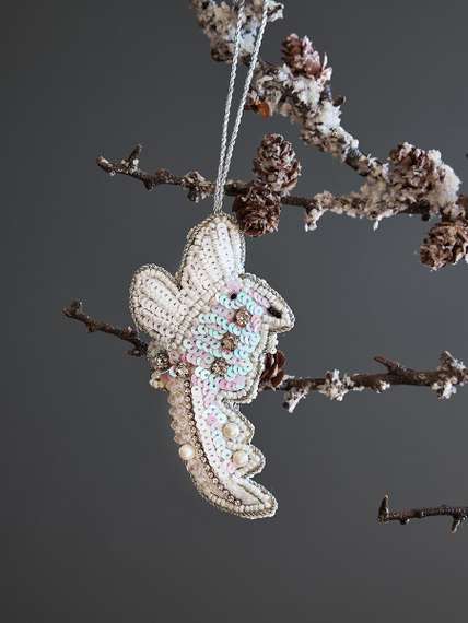 Набор из 4 украшений, 10 см, бисер