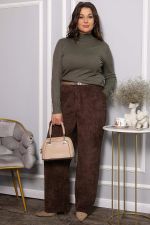Брюки вельветовые Брауни (коричневые) Б14442-25М LT Collection