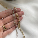 0357-з Цепь "Мельбурн", 10*5 мм, позолота