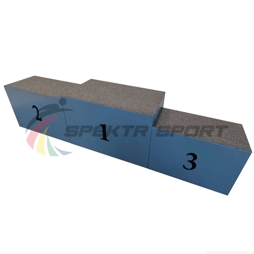 Пьедестал для награждения матрешка переносной (обшит  фанерой) 2 человека на ступень SP РАН4Ф