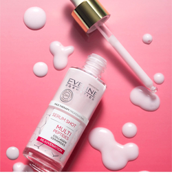 Eveline Cosmetics Serum Shot Multi Peptides - омолаживающая сыворотка для лица с коллагеном /   30  ml  / GTIN 5903416039587