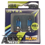 Автолампа HВ4(9006) 12V 55W (P22d) Маяк  +30% Super White 89006SW+30% (к-т)