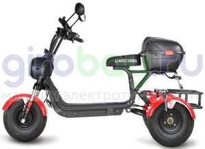 Электроскутер WHITE SIBERIA TRIKE MINI 1500W - Красный фото №7
