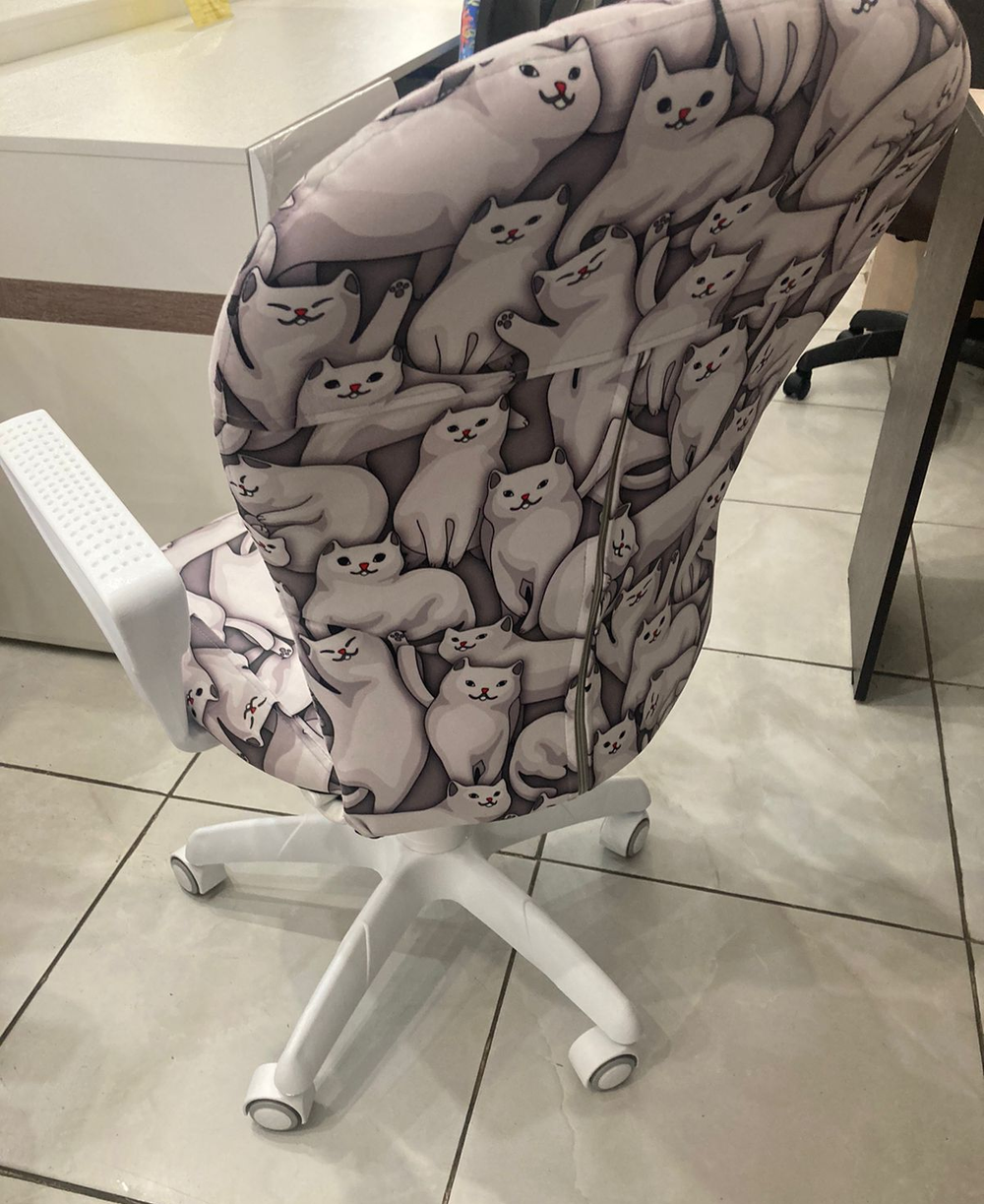 Кресло Варна (К) бел м Котофей сер п Гольф