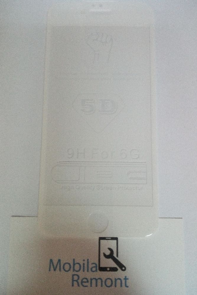 Защитное стекло &quot;Стандарт&quot; для iPhone 6/6S Белое (Полное покрытие)