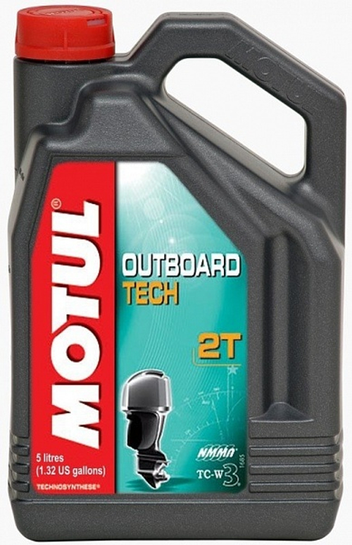 Масло моторное 2-х тактное для лодочных моторов полусинтетическое Motul Outboard TECH 2T 5л