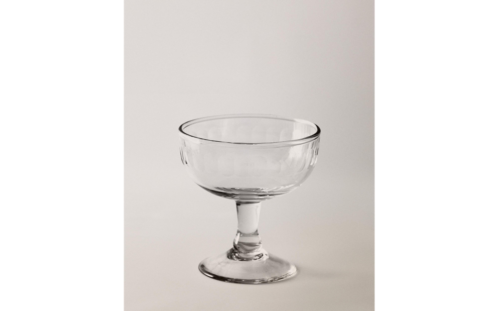 Zara Home бокал из стекла, цвет прозрачный, 10 см