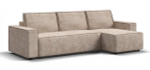 Угловой диван Норд Велюр Алькантара пепел