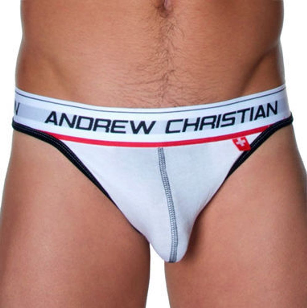 Мужские трусы стринги Andrew Christian String Flexsoft Show It White AC34